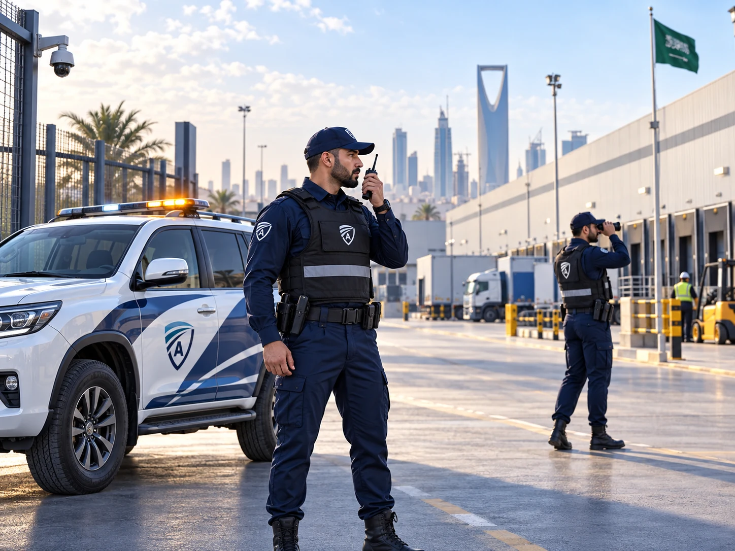 Mobile security patrol at an industrial facility